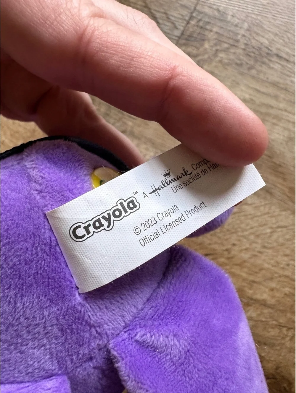 Crayola Purple Plush Bear Stuffed Animal Official Licensed Product